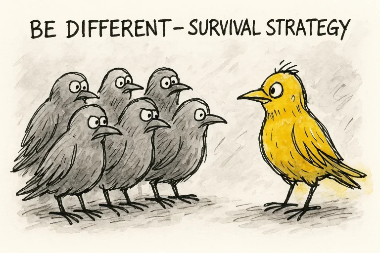 Sé diferente – Estrategia de supervivencia