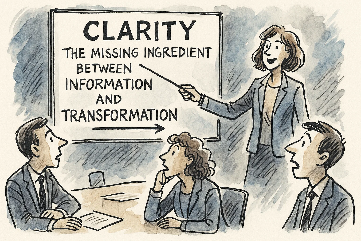 Claridad: El ingrediente que falta entre la información y la transformación